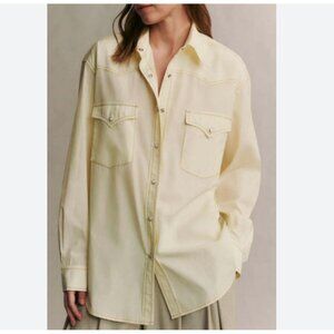 TWP "Dutton" Oversized Cotton Western Shirt